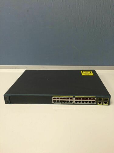 Cisco WS-C2960-24PC-L 24 Port POE POE24 Switch Dual Gigabit WORKING FREE SHIPPIN