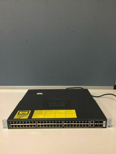 Cisco WS-C4948-S 48 Port Gigabit Ethernet Switch with 1x PWR-C49-300AC RACKMOUNT