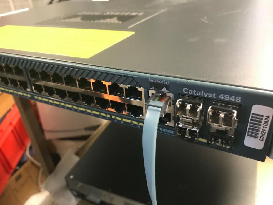 Cisco WS-C4948,48-Port 10/100/1000 4 SFP Multilayer Switch, 2 x PWR-C49-300AC