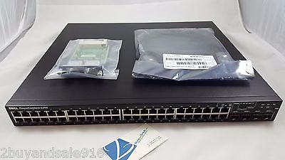 Dell PowerConnect 6248 48-Ports Gigabit Switch Stackable w/ Module GM765 & Cable