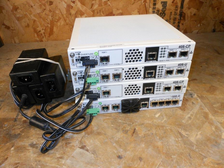5X Overature Networks 408-CP 408-U 508-D