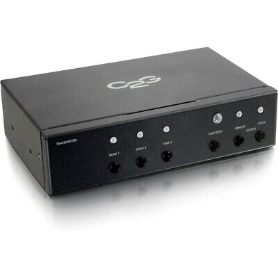 C2G HDMI and VGA + Stereo Audio HDBaseT over Cat5 Extender Transmitter - Black