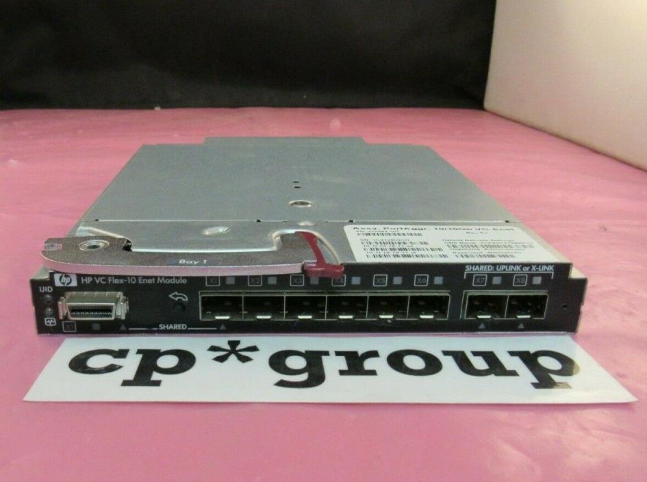 HP 455882-001 VC BLC Virtual Connect Flex-10 10Gb/s 8-Port Ethernet Enet Module