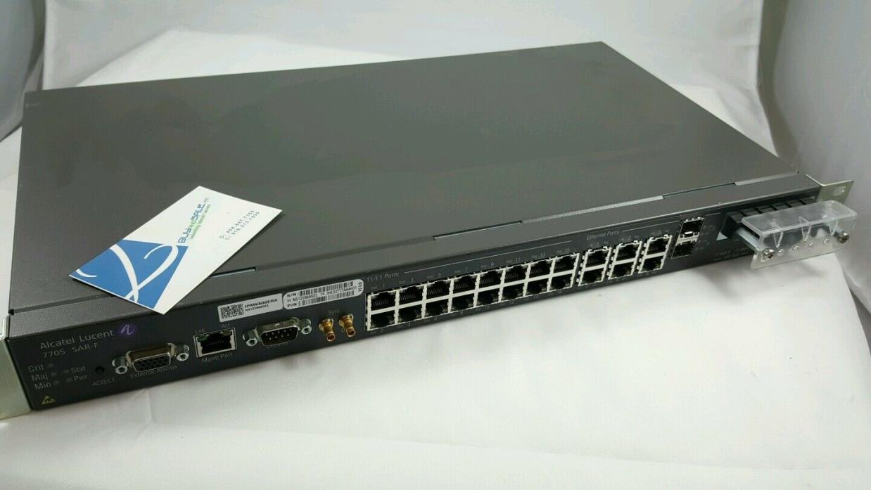 ALCATEL LUCENT 3HE02777AAAH01 RACK MOUNTED CHASSIS 7705 SAR-F T1/E1 16 PORT