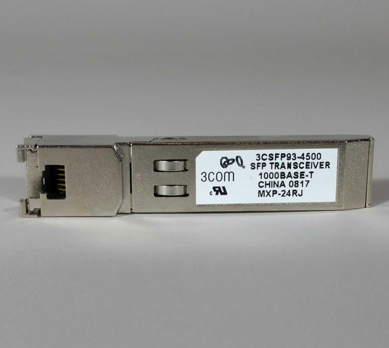 New 3Com SFP Transceiver 1000Base-T 3CSFP93-4500