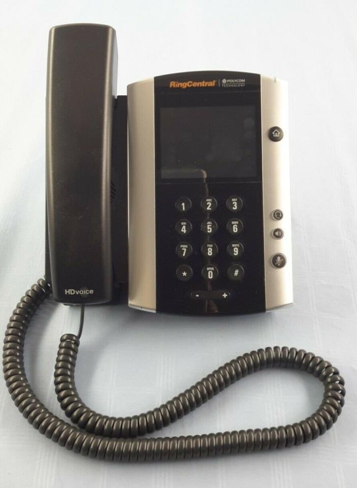 Polycom Ring Central VVX 500 Color Touchscreen Business Media Phone Very Good