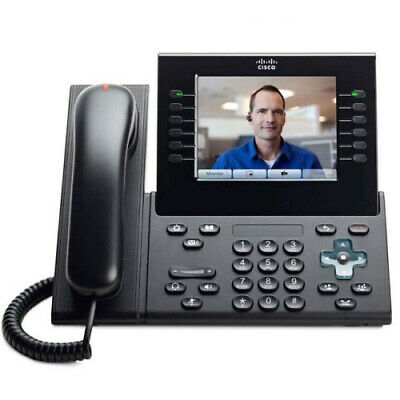 USED Cisco CP-9971-C-K9 IP Phone 6x Total Line VoIP Caller ID Speaker 2x RJ-45