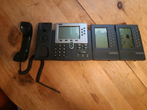 Cisco Ip Phone Series 7960 With Two Expansion Modules 7914 Untested