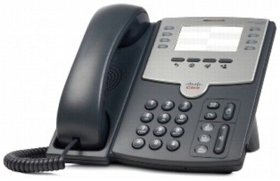 Cisco SPA501G 8-Lines IP Phone - RJ-9 Handset, RJ-45 10/100Base-TX PoE LAN,