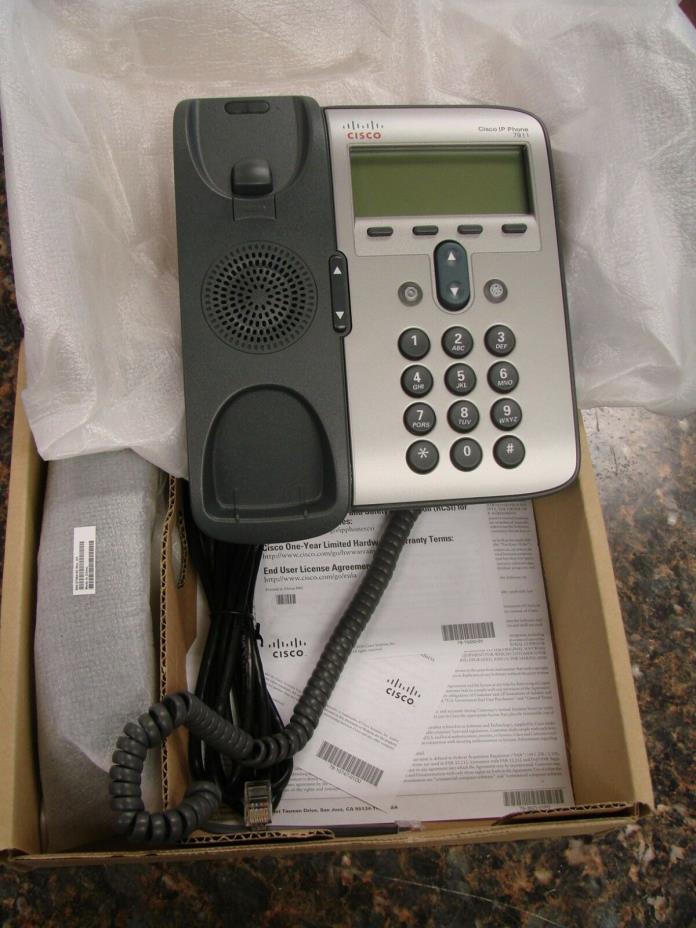 NEW Cisco CP-7911G SIP VoIP IP Telephone Display Phone 7911 in Box 68-3261-01