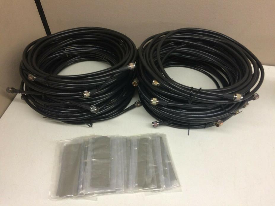 LOT of 12 NEW Cushcraft 25ft N (Male) to N (M) Coaxial Antenna Cable CASNM300LNM