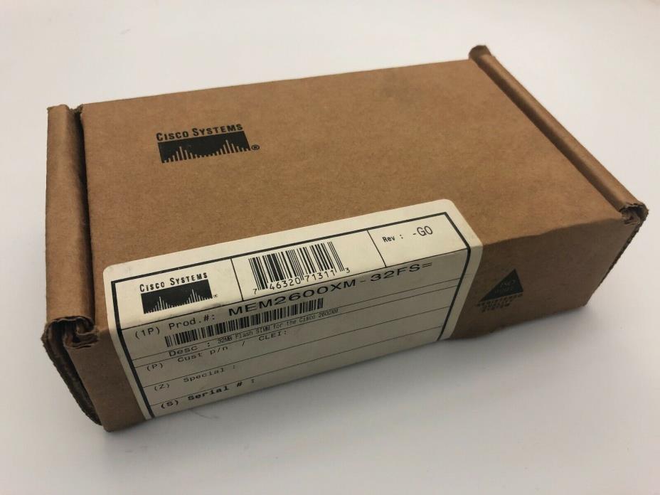 New Original Cisco 32MB Flash SIMM for Cisco 2600XM, MEM2600XM-32FS