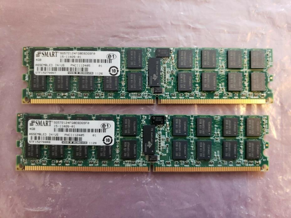 Smart 8GB (2x4GB) 2Rx8 PC2-5300 DDR2 667MHz  Ram Memory