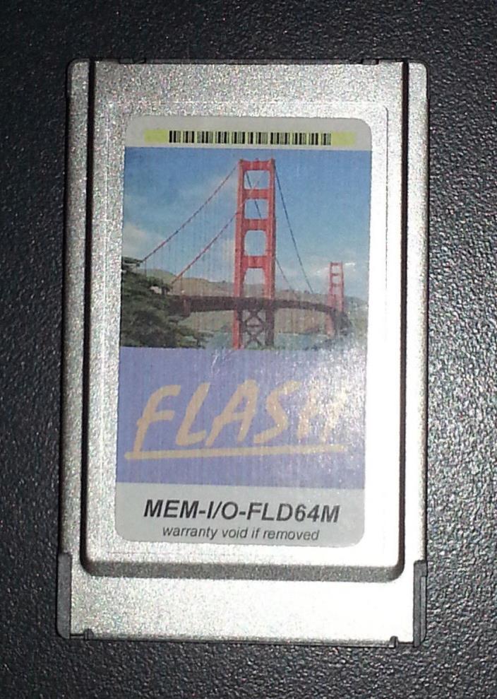 64MB CISCO ATA FLASH PC CARD MEM-I/O-FLD64M I/O Controller 7200 6500 7500