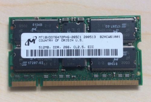 15-8295-01 - Cisco Micron 512MB PC2700 DDR-333 200-pin SO-Dimm ECC Router Memory