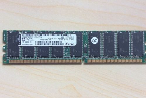 STEC  512MB 2Rx8 PC2100E CIS00-21077-114HGU MEMORY RAM PN: 15-9045-01