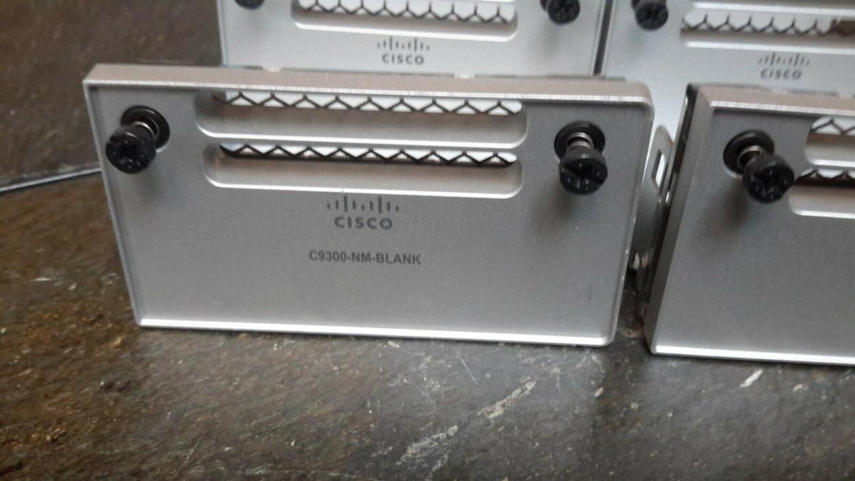 Lot of 10- CISCO 9300 BLANK COVER Cisco C9300-­NM-­BLANK NEW PULLS