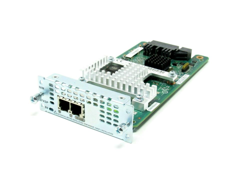 Cisco NIM-2FXSP 2-Port Network Interface Module - FXS, FXS-E and DID