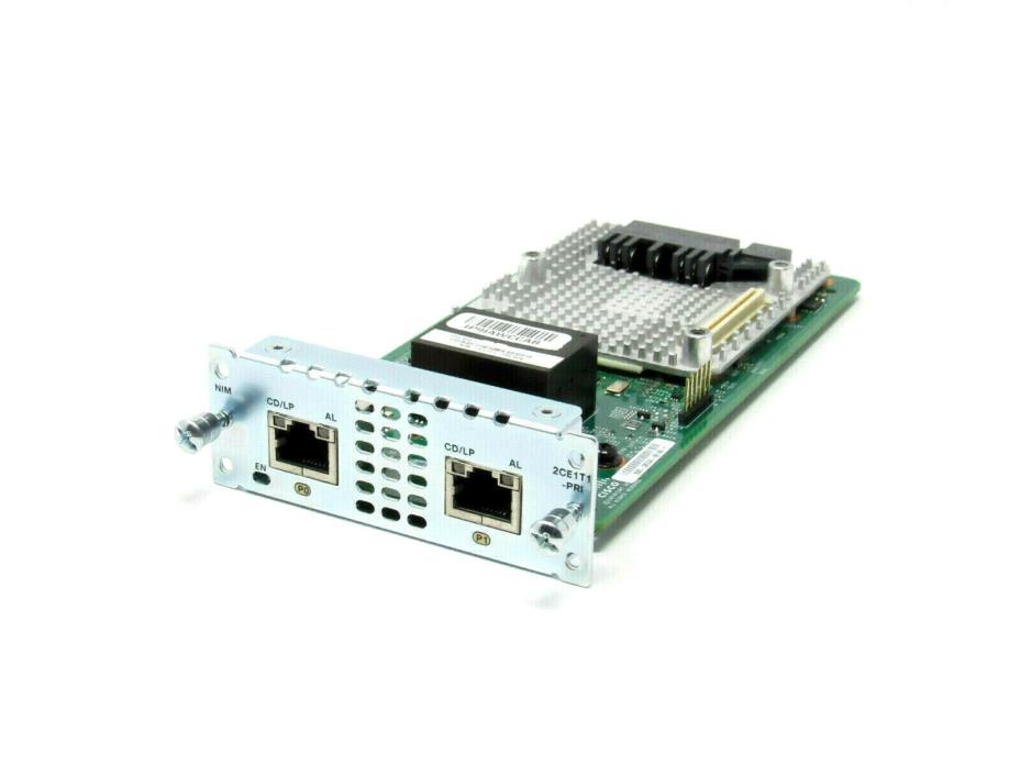 Cisco NIM-2CE1T1-PRI 2-Port Multi-flex Trunk Voice/Channelized Data T1/E1 Module