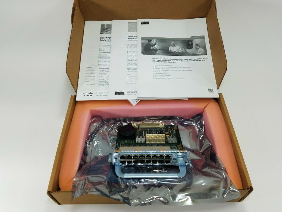 Cisco NM-ESW-16 16 Port 10/100 Etherswitch Module TESTED