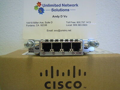 Cisco VIC2-4FXO 4-Ports Voice/Fax Interface Module * 1 Year Warranty