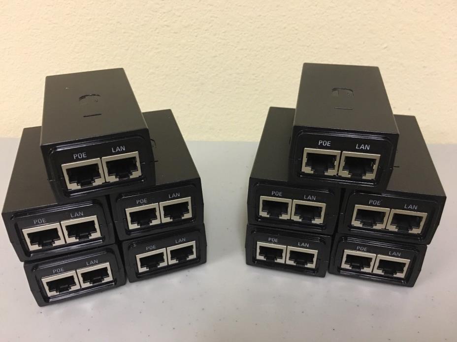 Lot of 10 - Ubiquiti POE External Injector - GP-A240-050 POE-24-12W