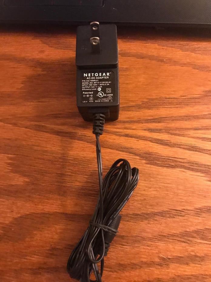 Netgear AC-DC Adapter Model MT12-Y120100-A1 P/N 332-10190-01 12V 1.0A