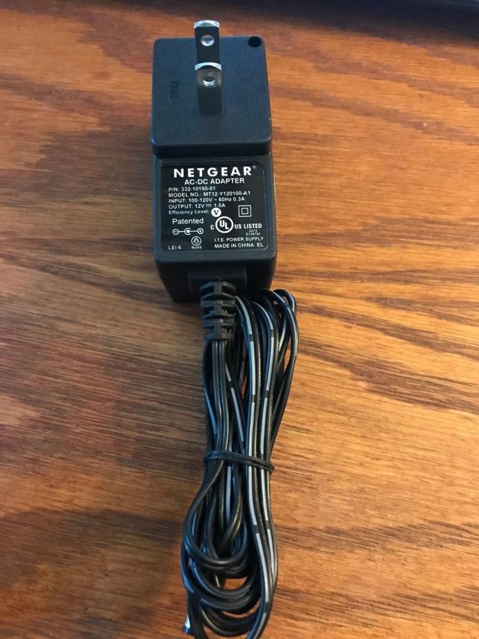 Netgear AC/DC Adapter Power Supply MT12-Y120100-A1 12V 1A