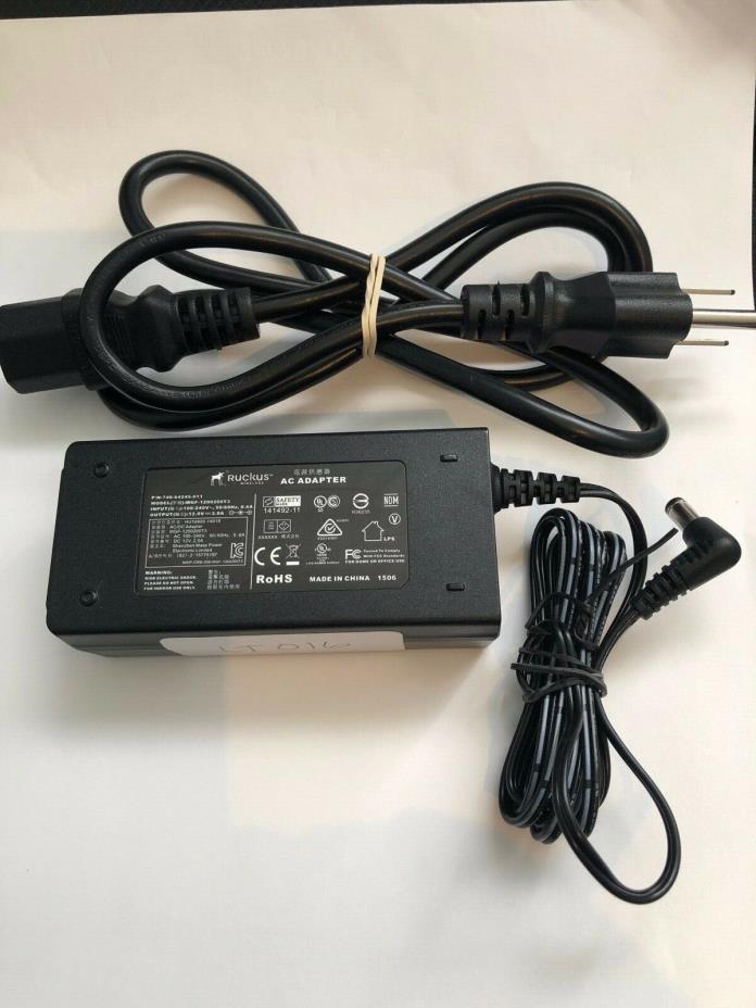OEM AUTHENTIC Ruckus Wireless 12VDC 2.0A Power Adapter AC Cord-USA WGF-1200200T3