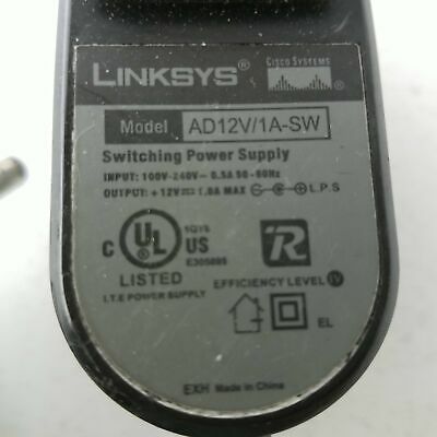 Linksys AD12V/1A-SW Switching Power Supply Output 12V 1A