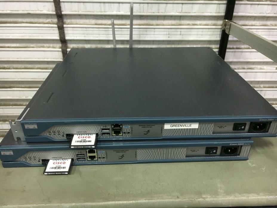 Cisco 2811 V05 Integrated Services Router w/64mb CF Card