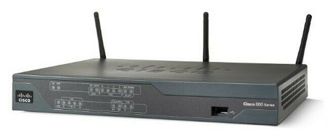 Cisco 881W 4-Port 10/100 Wireless N Router (C881W-GN-A-K9)
