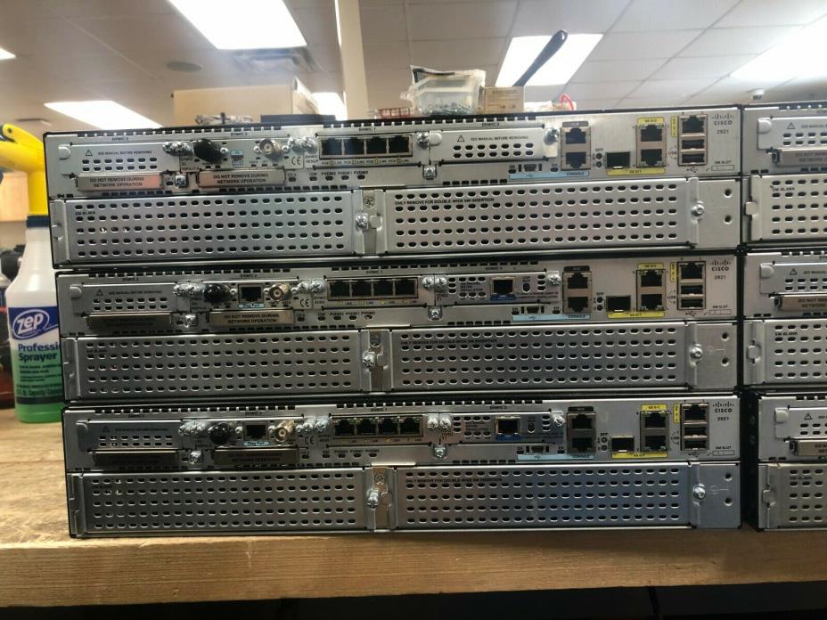 Cisco 2921 4-Port 10/100 Wired Router (C2921-VSEC/K9)
