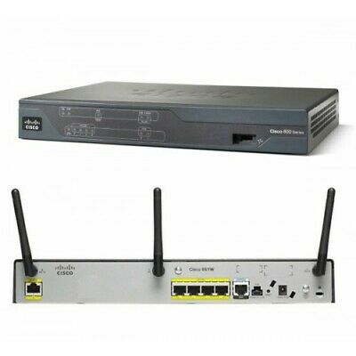 USED CISCO881W-GN-A-K9 Router 4 Port 10/100Base-TX LAN 1x  WAN 54Mbps 802.11n