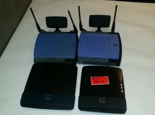 * LOT OF 4 Cisco Linksys wireless-N Router (with 4 AC adapters)