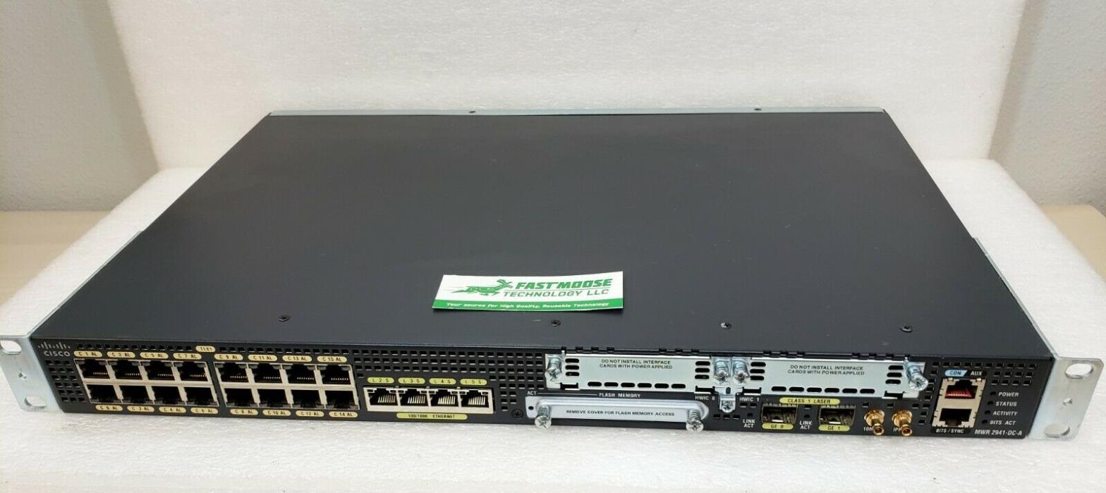 Cisco MWR-2941-DC-A VO3 4-Port Gigabit Mobile Wireless Router RAN DC