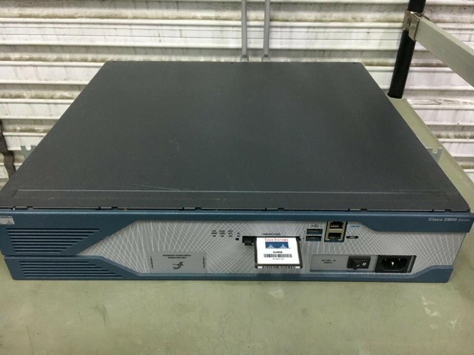 Cisco 2821 V03 Ethernet Services Router with 64MB CF Card