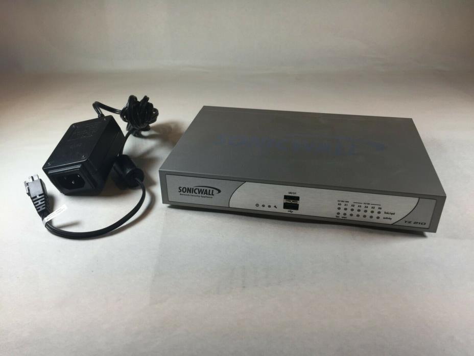 SonicWall TZ 210 - Firewall - Security Appliance w/ Power Adapter and Box