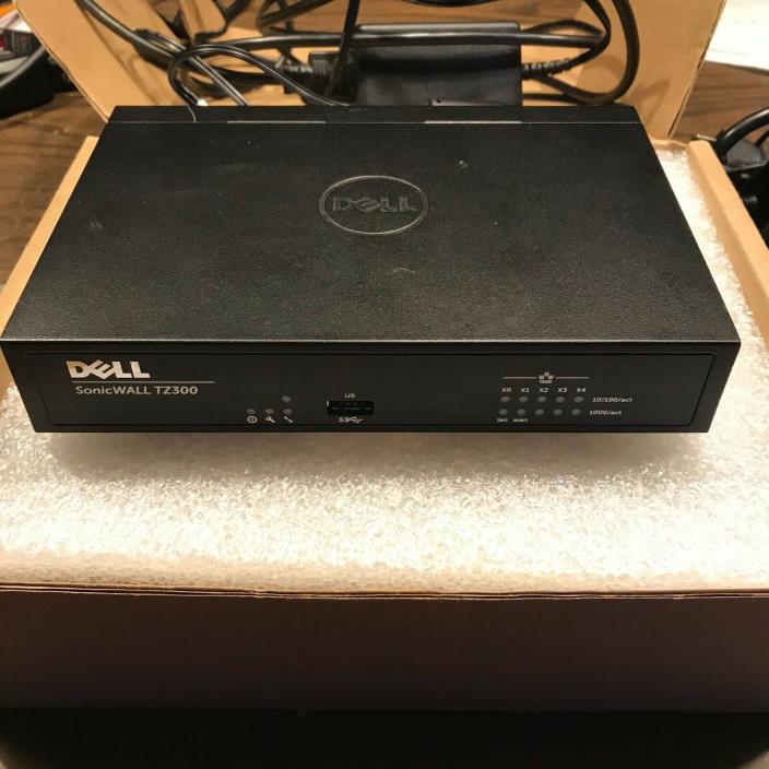Dell SonicWALL TZ300 1.6Ghz 1GB RAM VPN Firewall Security Device Unregistered