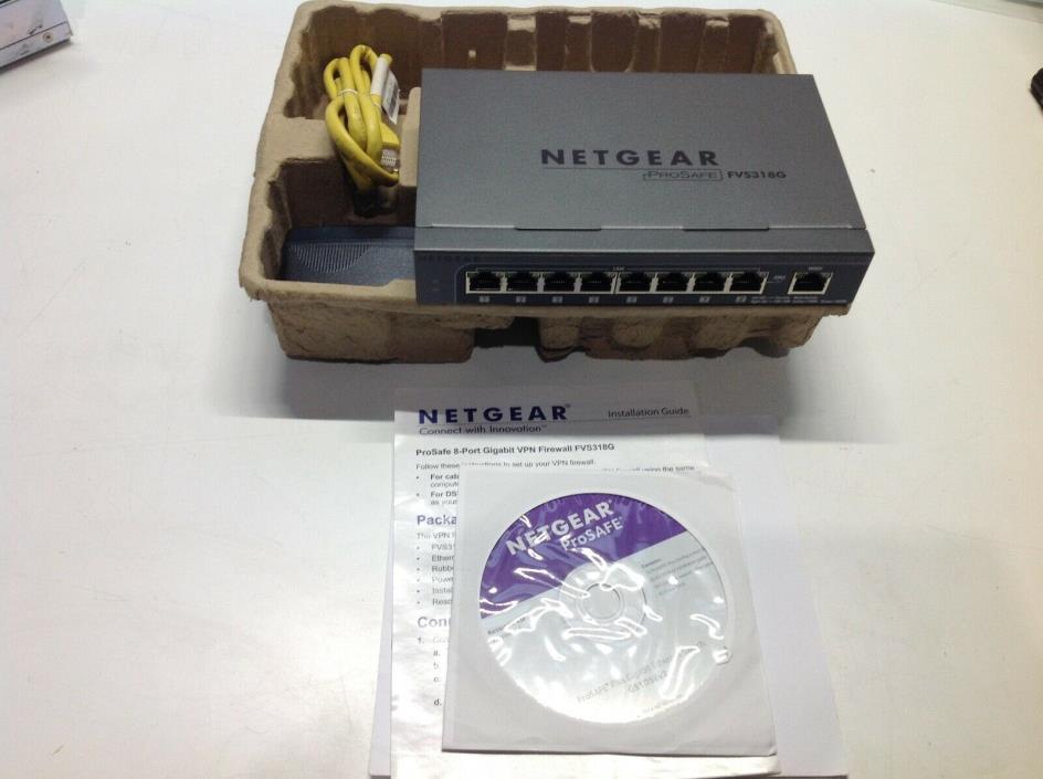Netgear FVS318G V2 ProSafe 8-Port Gigabit VPN Firewall Router