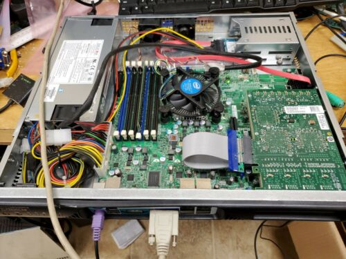 Pfsense 8 Port GBE Supermicro X8sie-ln4f Pt1000 Quad 4gb Ram 64gb SSD L3406 CPU