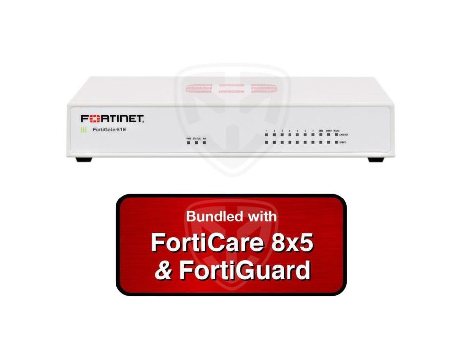 Fortinet FortiGate 61E Network Security/Firewall Appliance w/ 3 year 8x5 support