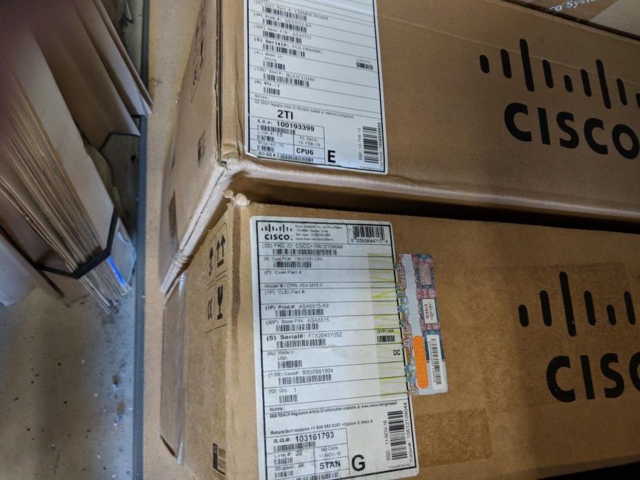 New Sealed Cisco ASA5515-K9 ASA 5515-X SHIPS TODAY FROM USA CLEAN SERIAL WRNTY