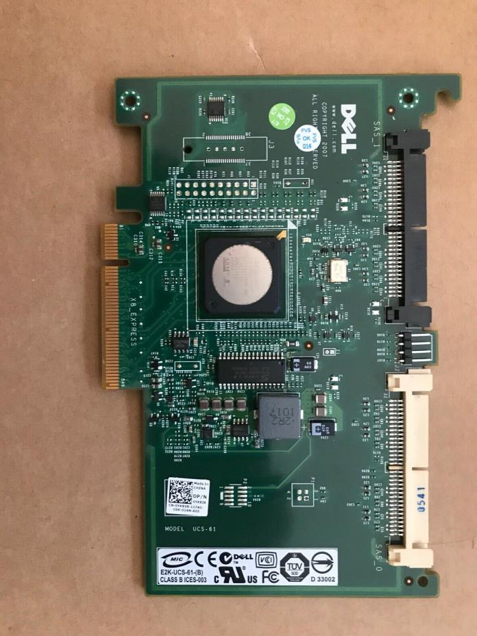 Dell PERC 6/iR SAS PCI-E Server RAID Controller Card 0YK838 R710
