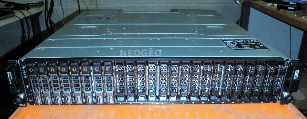 Dell Powervault MD3220 Disk Array-24x 300GB 15K SAS-Dual Controller-2x 6Gb HBA