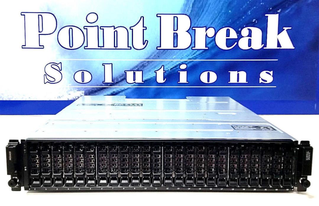 DELL POWERVAULT MD1420 24x NEW 900GB 15K 12G 21.6TB 2x CTR + H830 2x PSU 3YR WAR