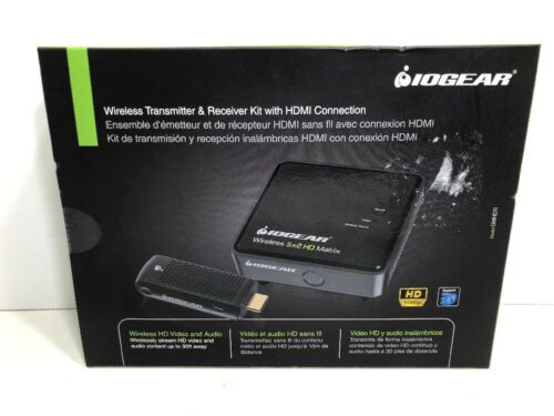 IOGEAR Wireless Transmitter and Receiver Kit with HDMI Connection Model GWHD11!