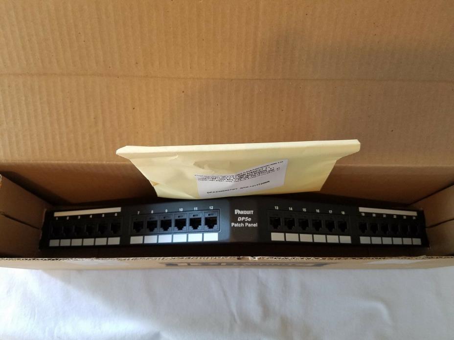 DPA245E88TGY Panduit Category 5e 24-Port Patch Panel Angled 1RU