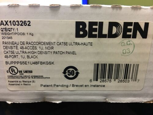 Belden AX103262 48 Port Patch Panel