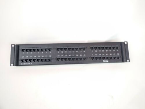 Hubbell Category 6 P648U 48-Port 19in Rack Mountable FOR PARTS ONLY